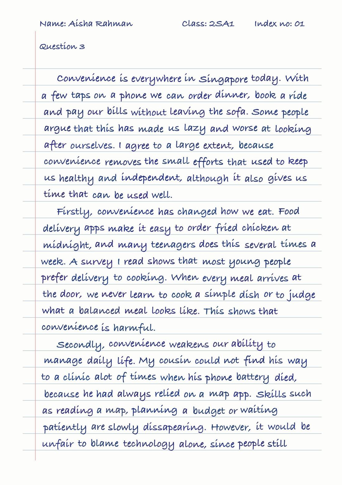 Page 1 of the scanned script